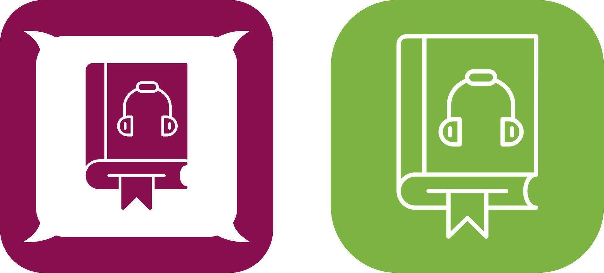 Audiobook Icon Design vector
