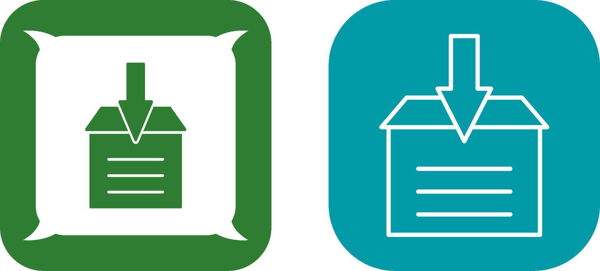 Archive Icon Design vector