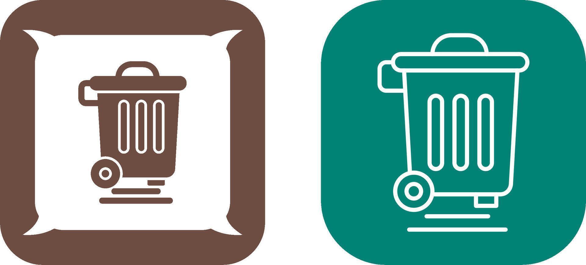 Dustbin Icon Design vector