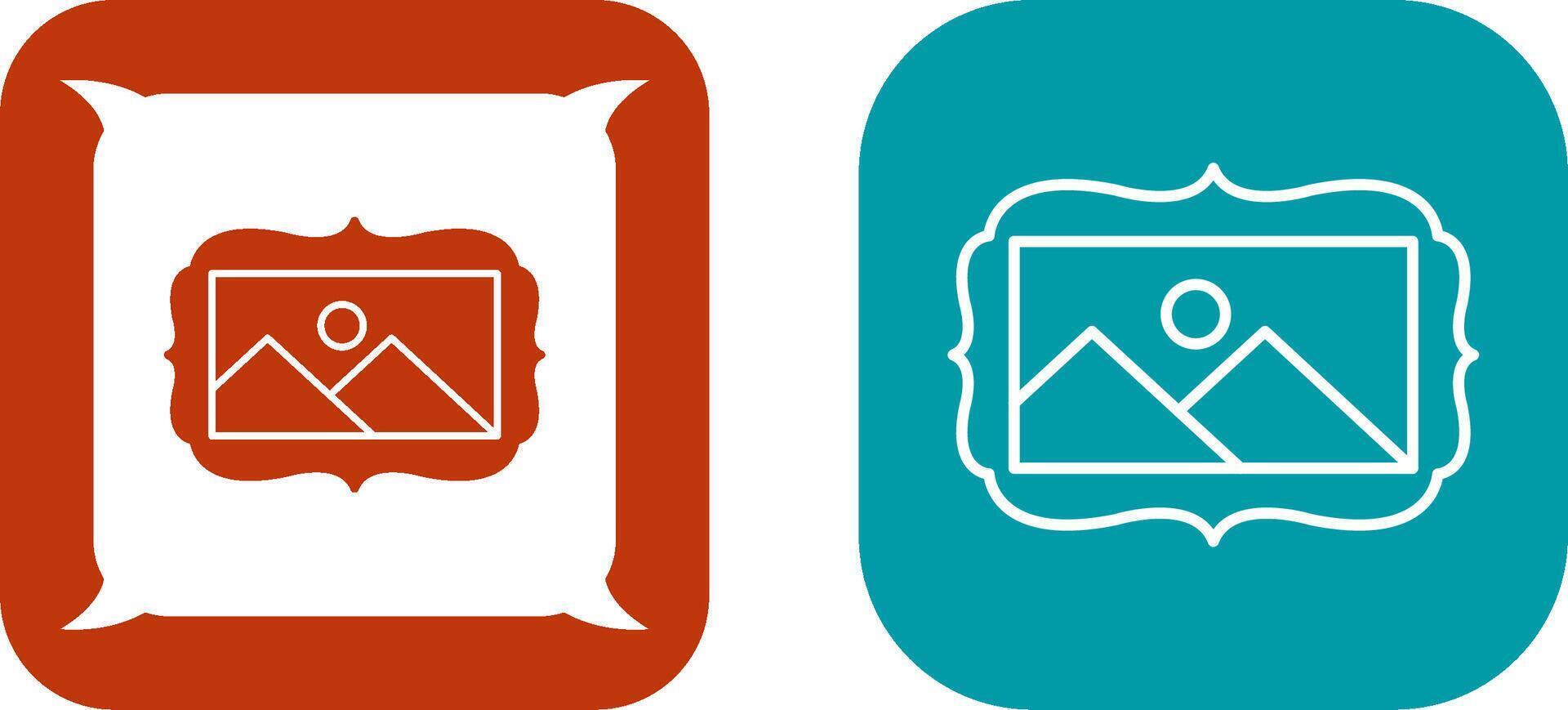 Frame Icon Design vector