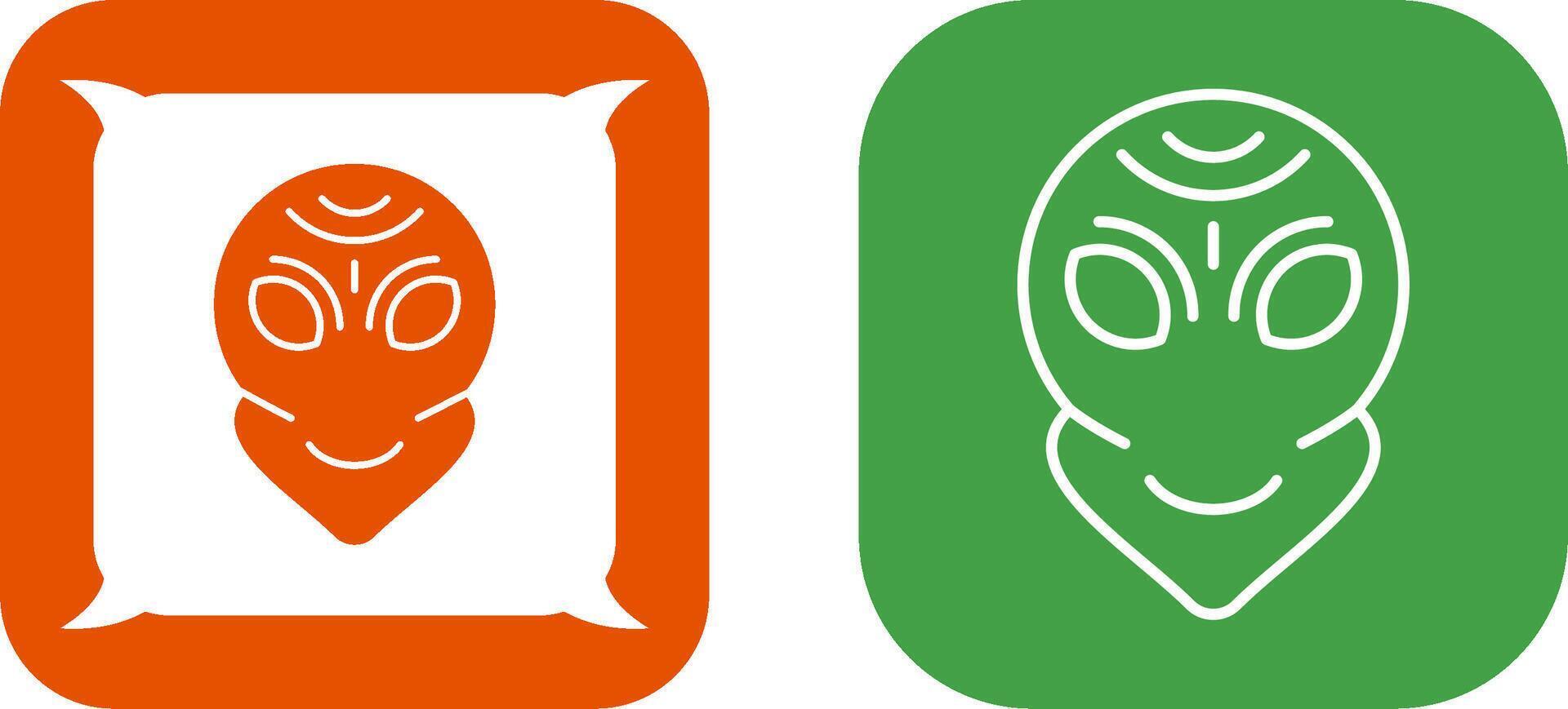 Alien Icon Design vector