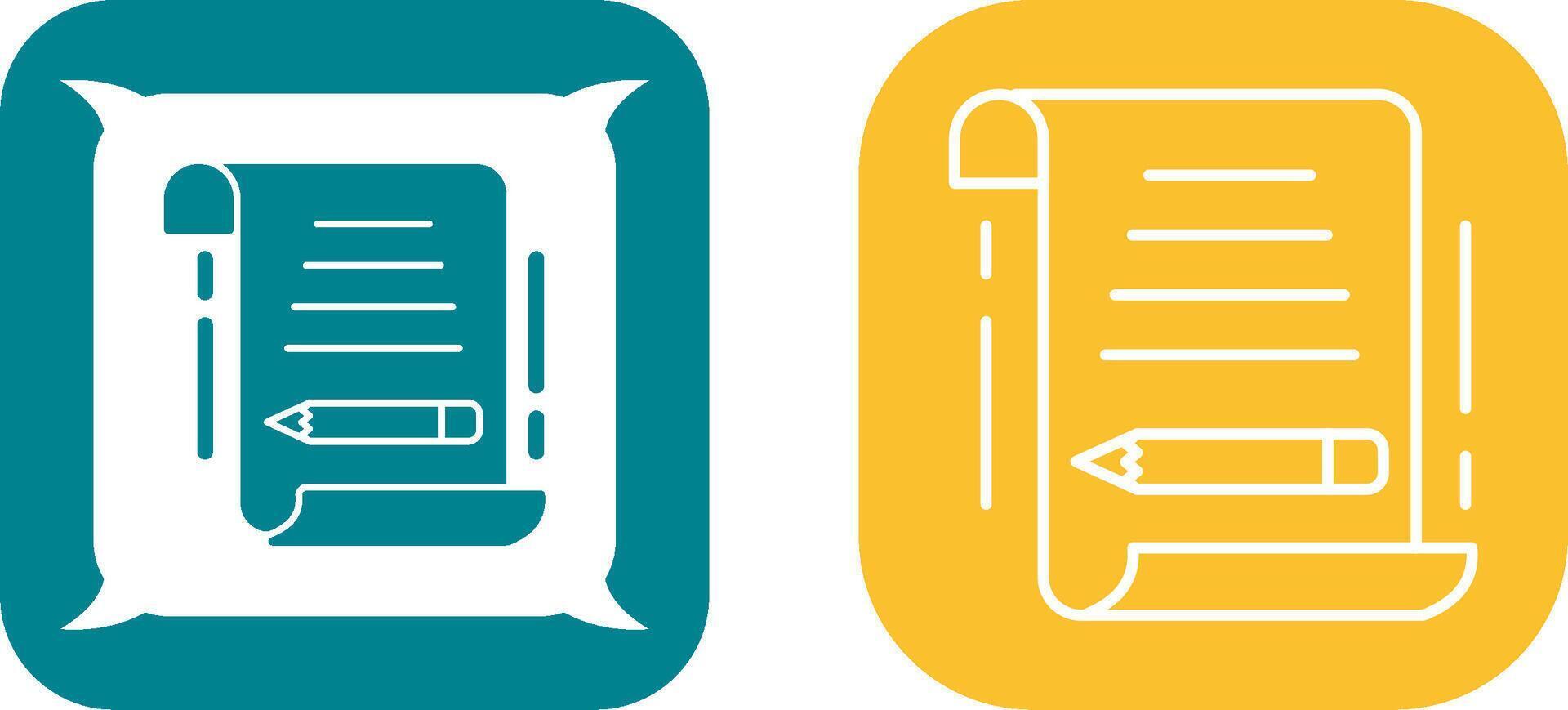 Write Icon Design vector