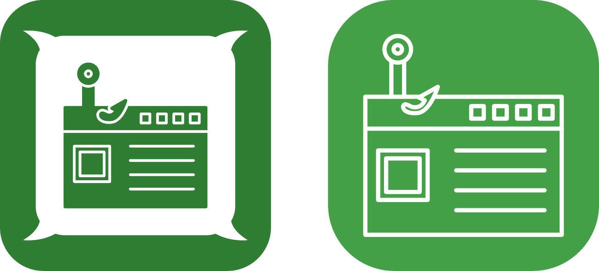 Phishing Icon Design vector