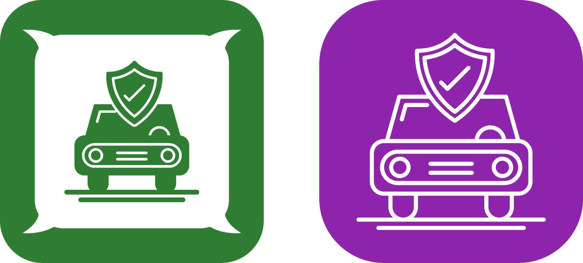 Car Protection Icon Design vector