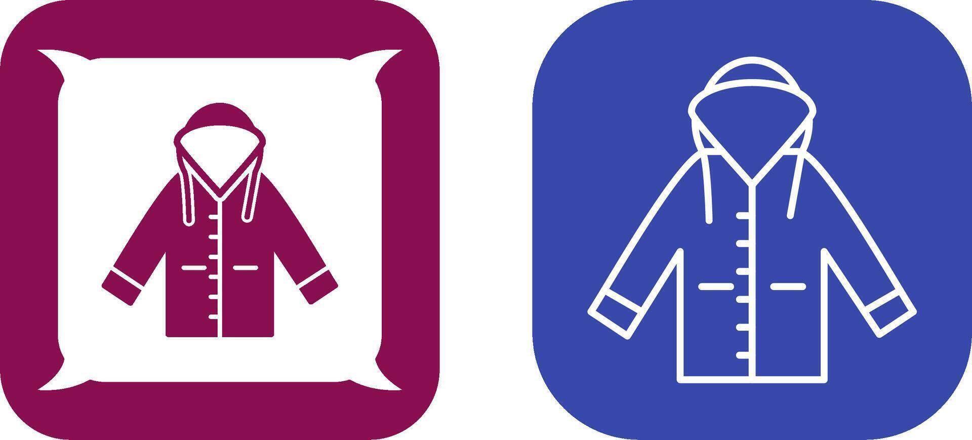 Raincoat Icon Design vector