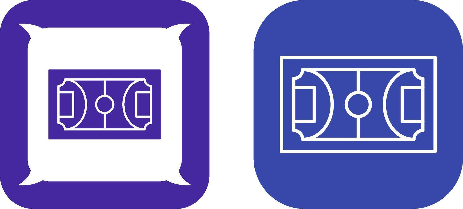 Football Field Icon Design vector