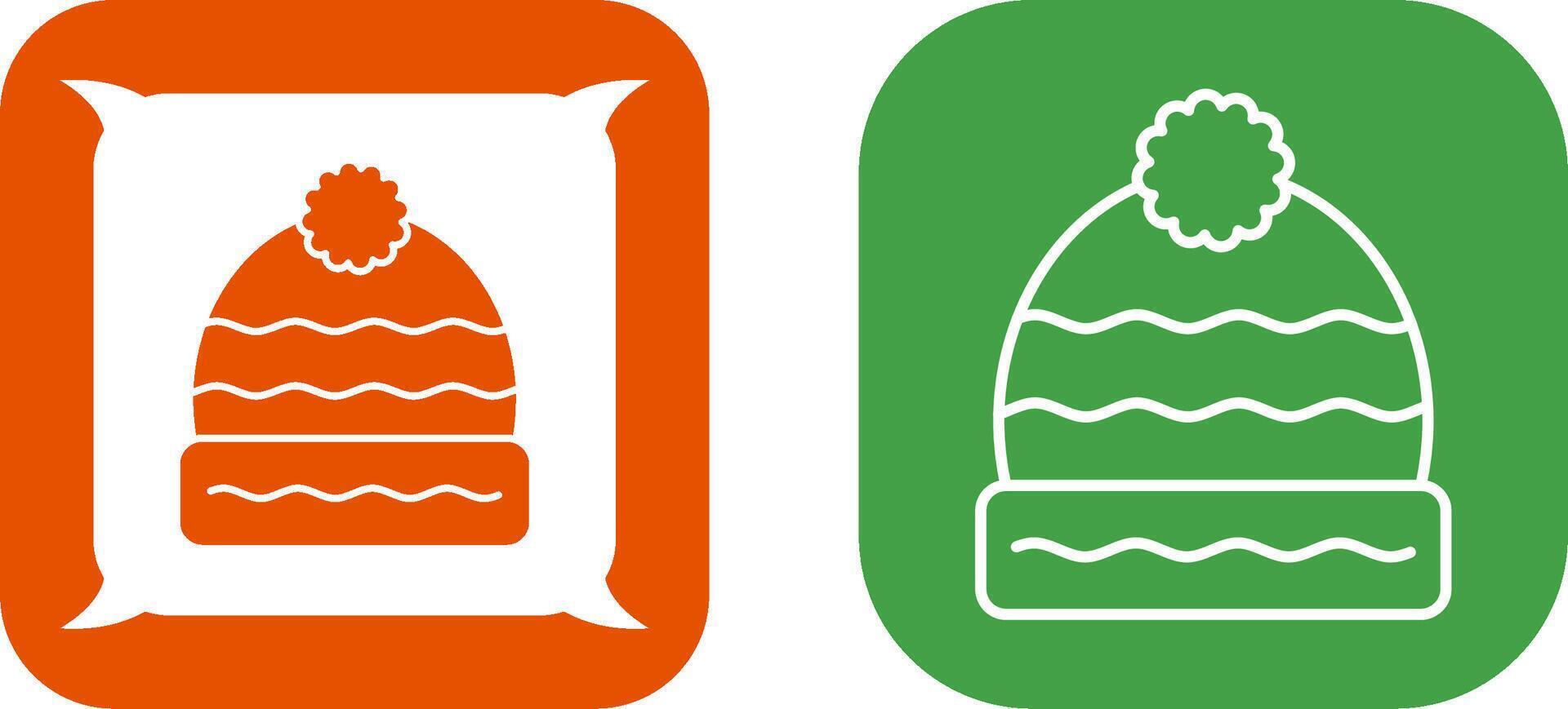 Winter Hat Icon Design vector