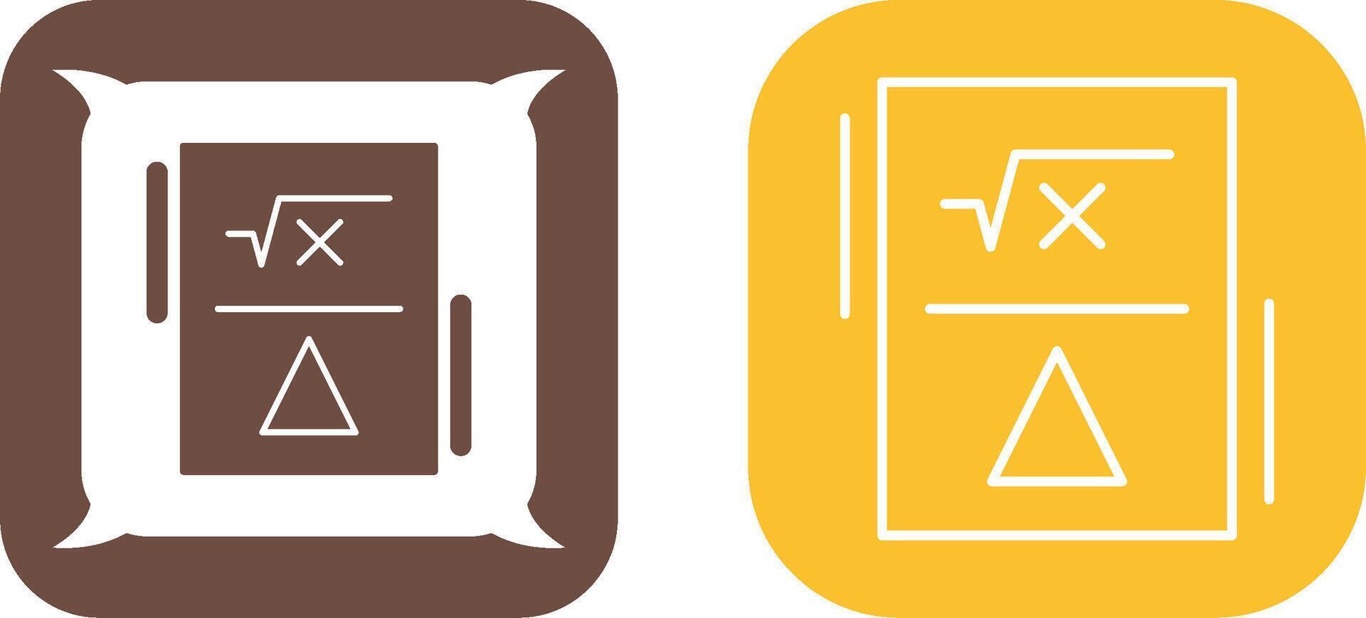 Formula Icon Design vector