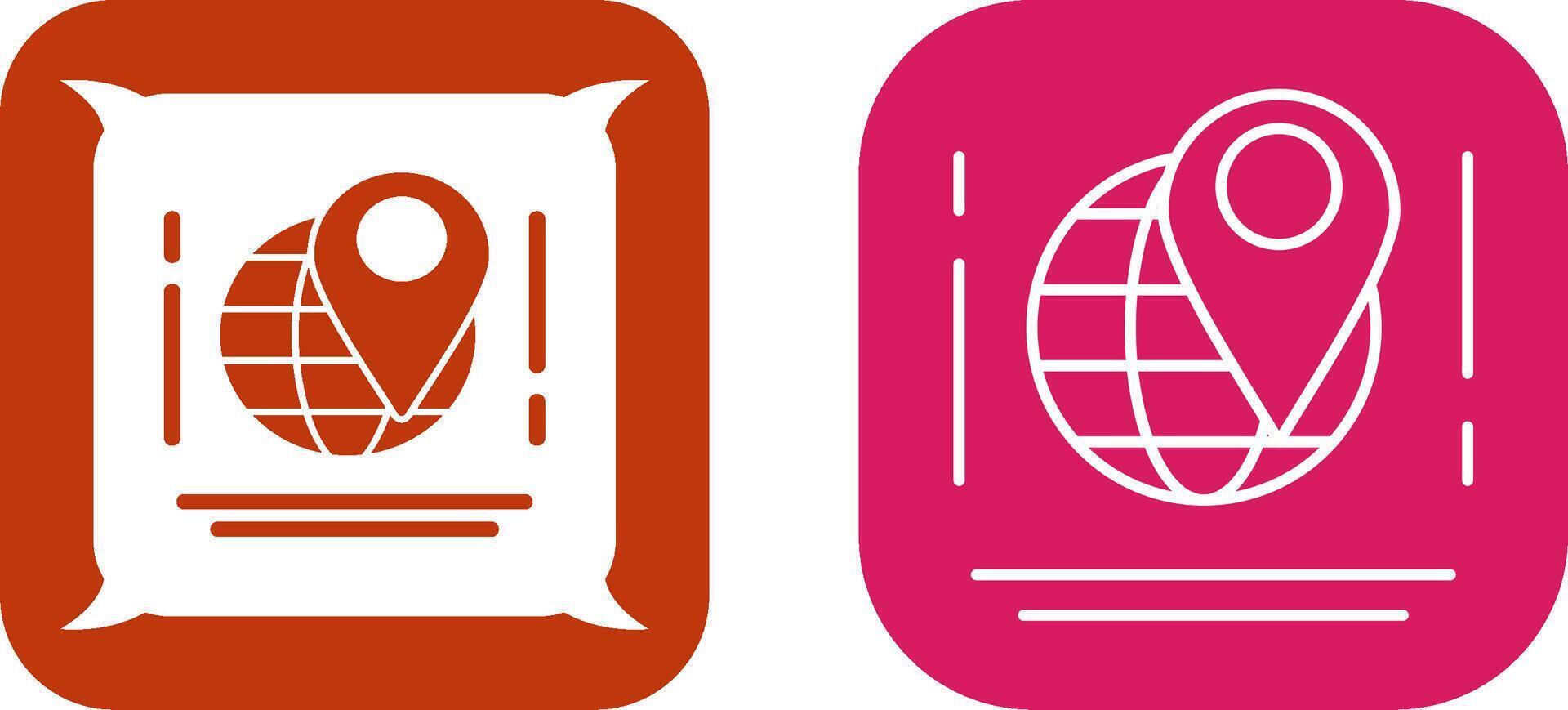 Map Icon Design vector