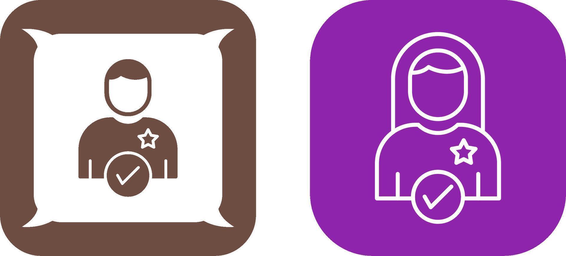 Candidate Icon Design vector