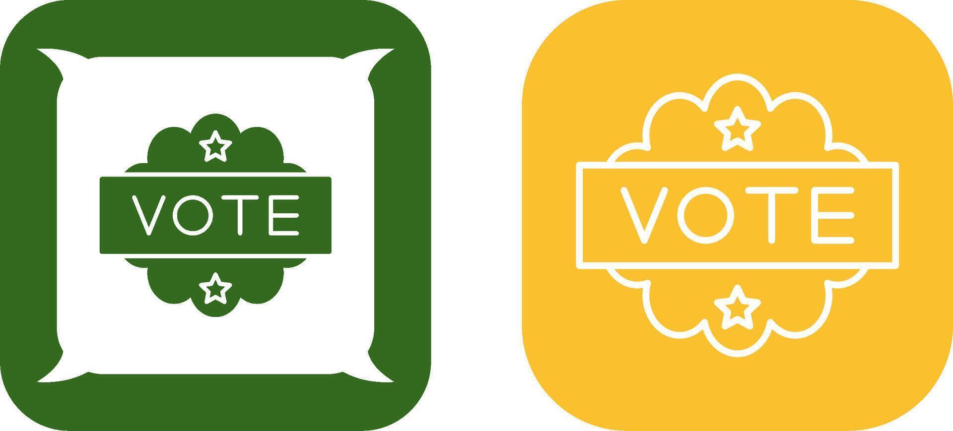 Vote Icon Design vector