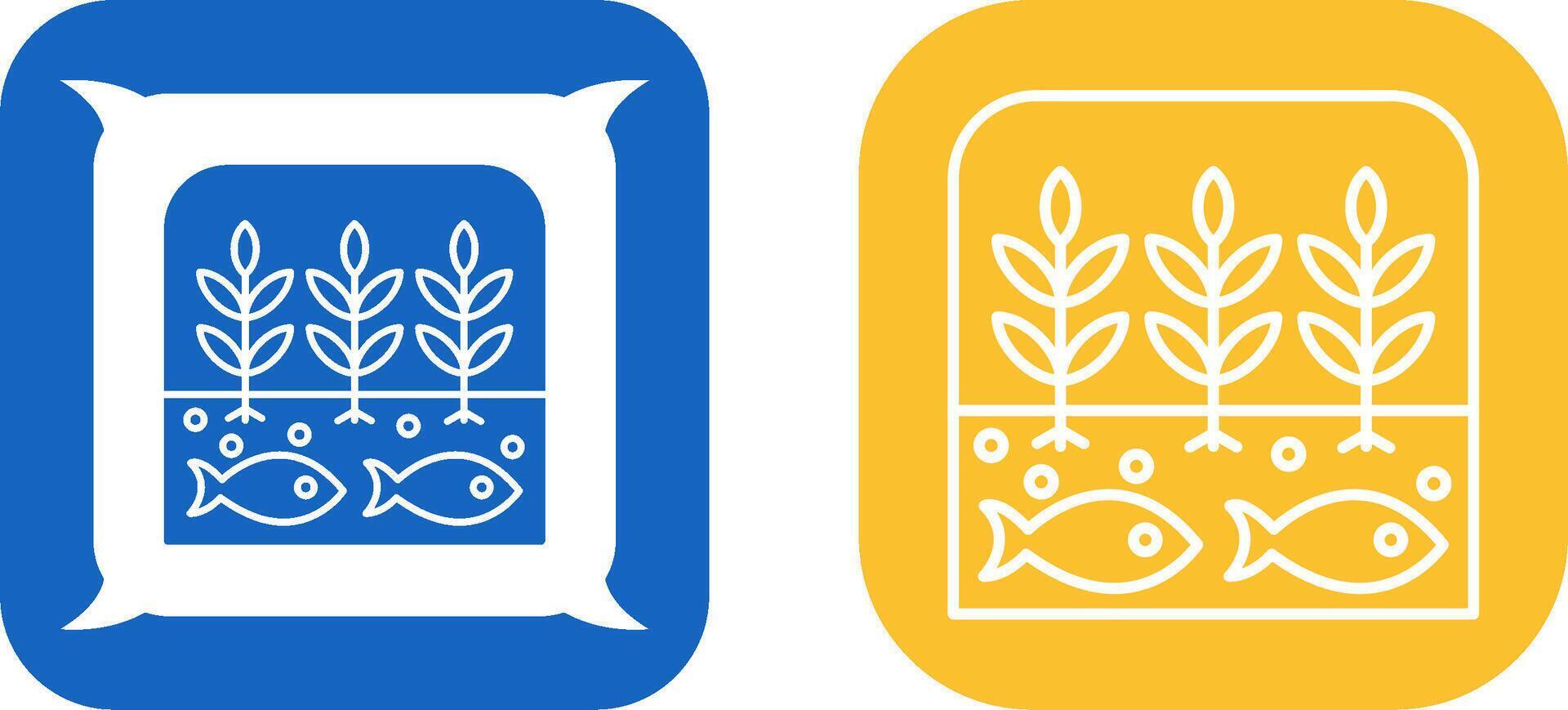 Hydroponic Icon Design vector