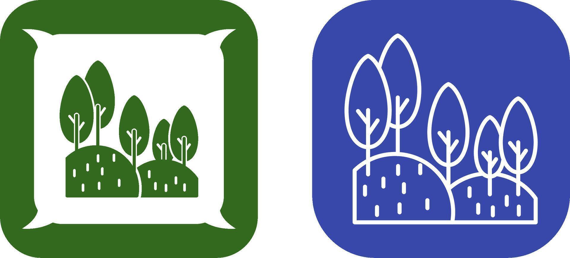 Forest Icon Design vector