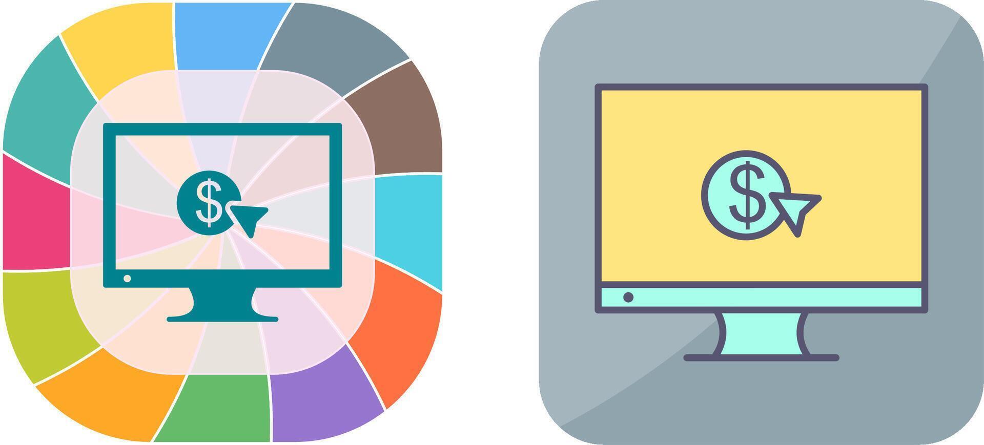 Unique Pay Per Click Icon Design vector