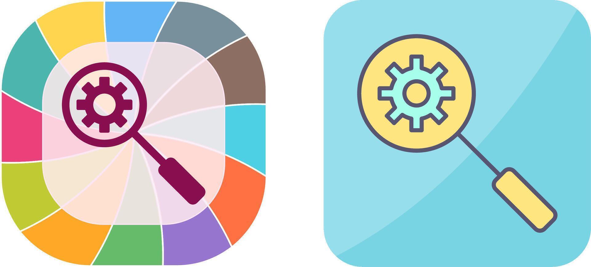 Unique Search Engine Optimizati Icon Design vector