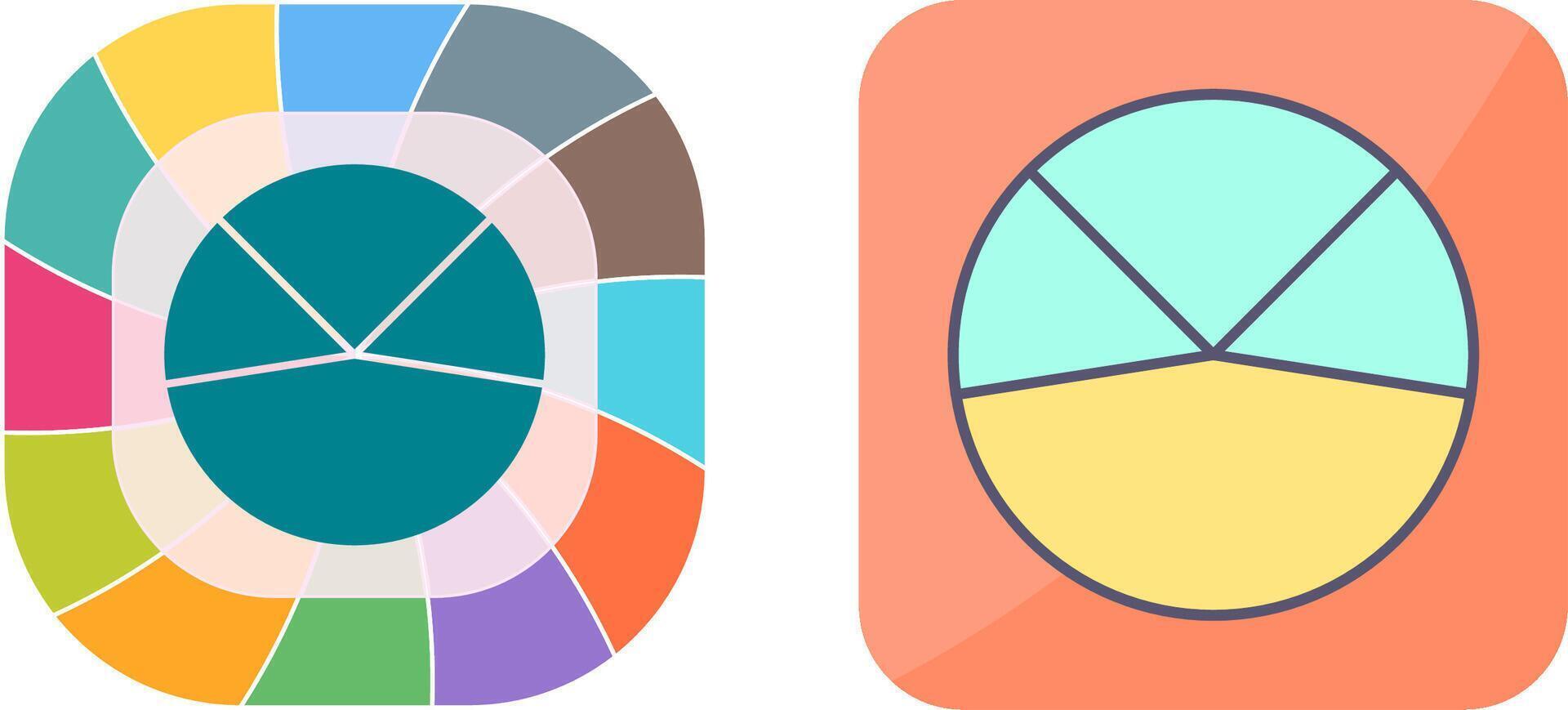 Pie Chart Analysis Icon Design vector