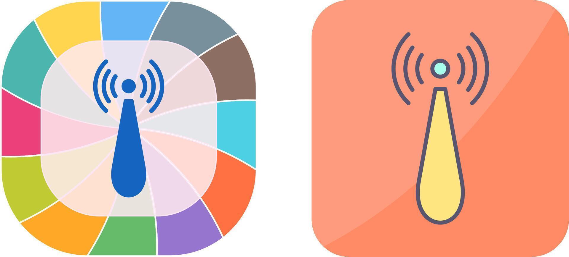 Non Ionizing Radiation Icon Design vector