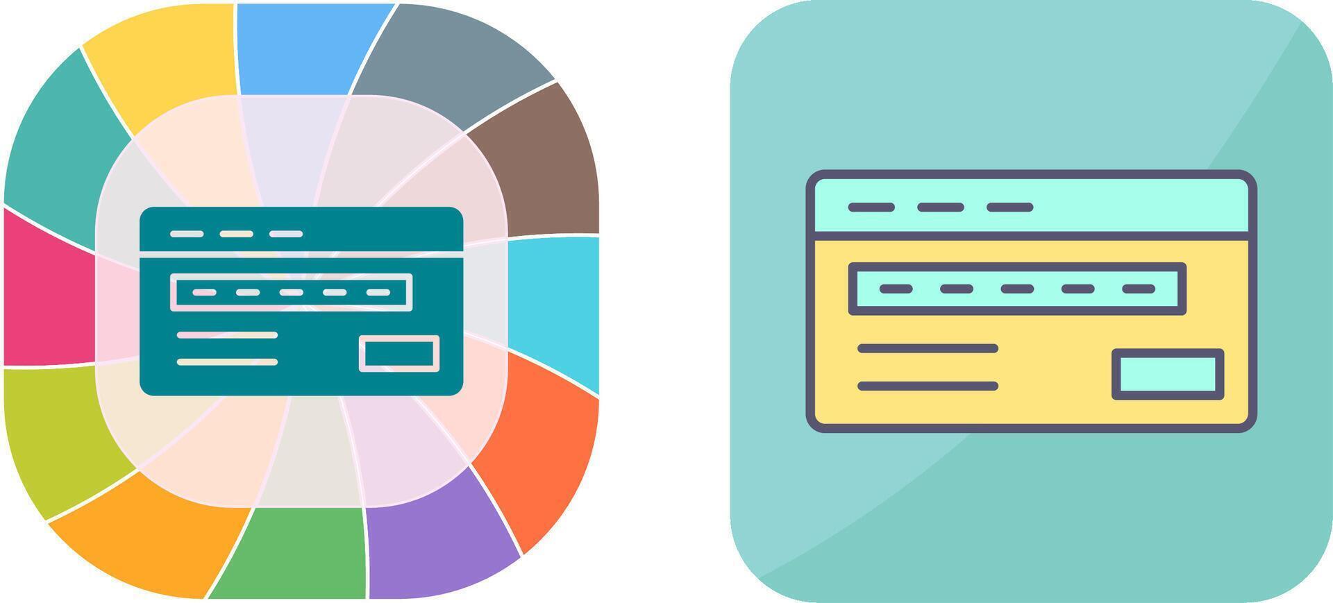 Credit Card Icon Design vector