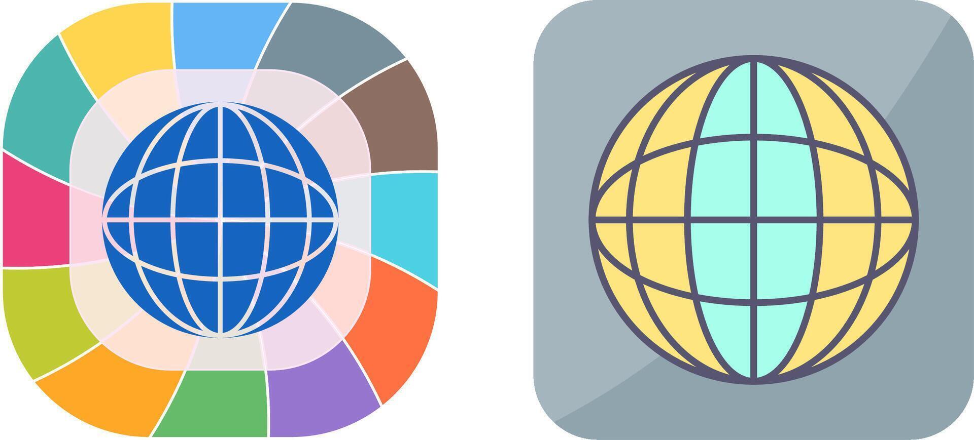 Globe Icon Design vector