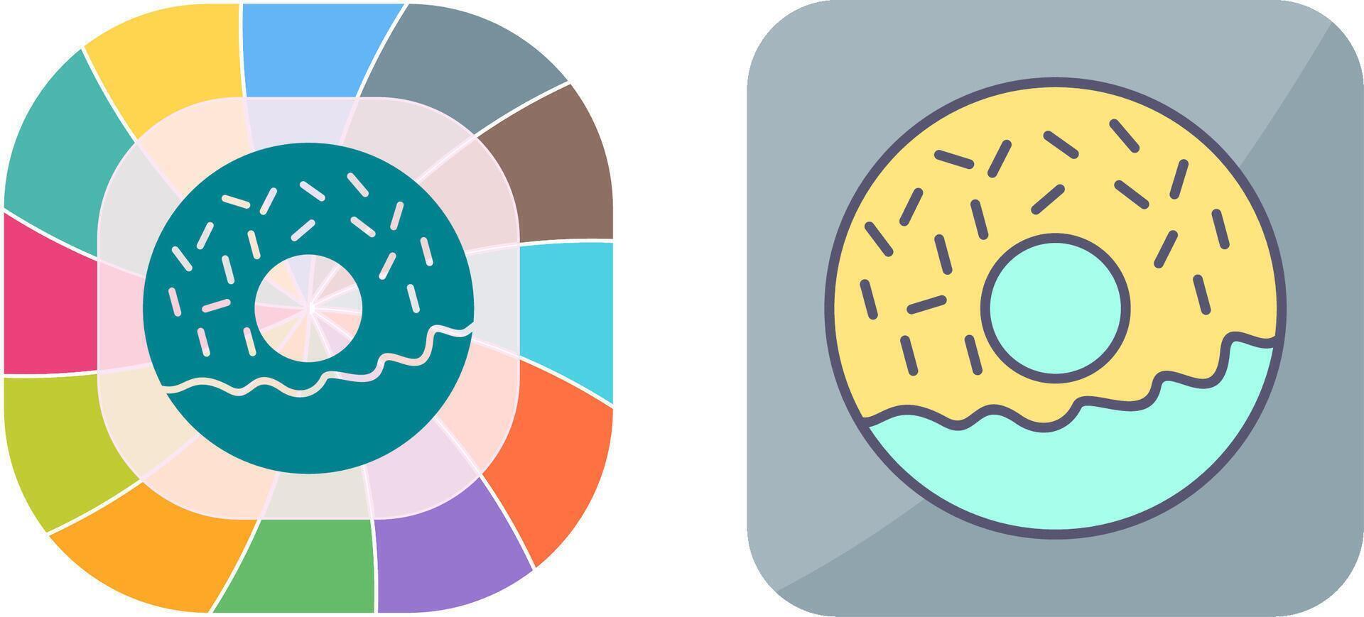 Doughnut Icon Design vector