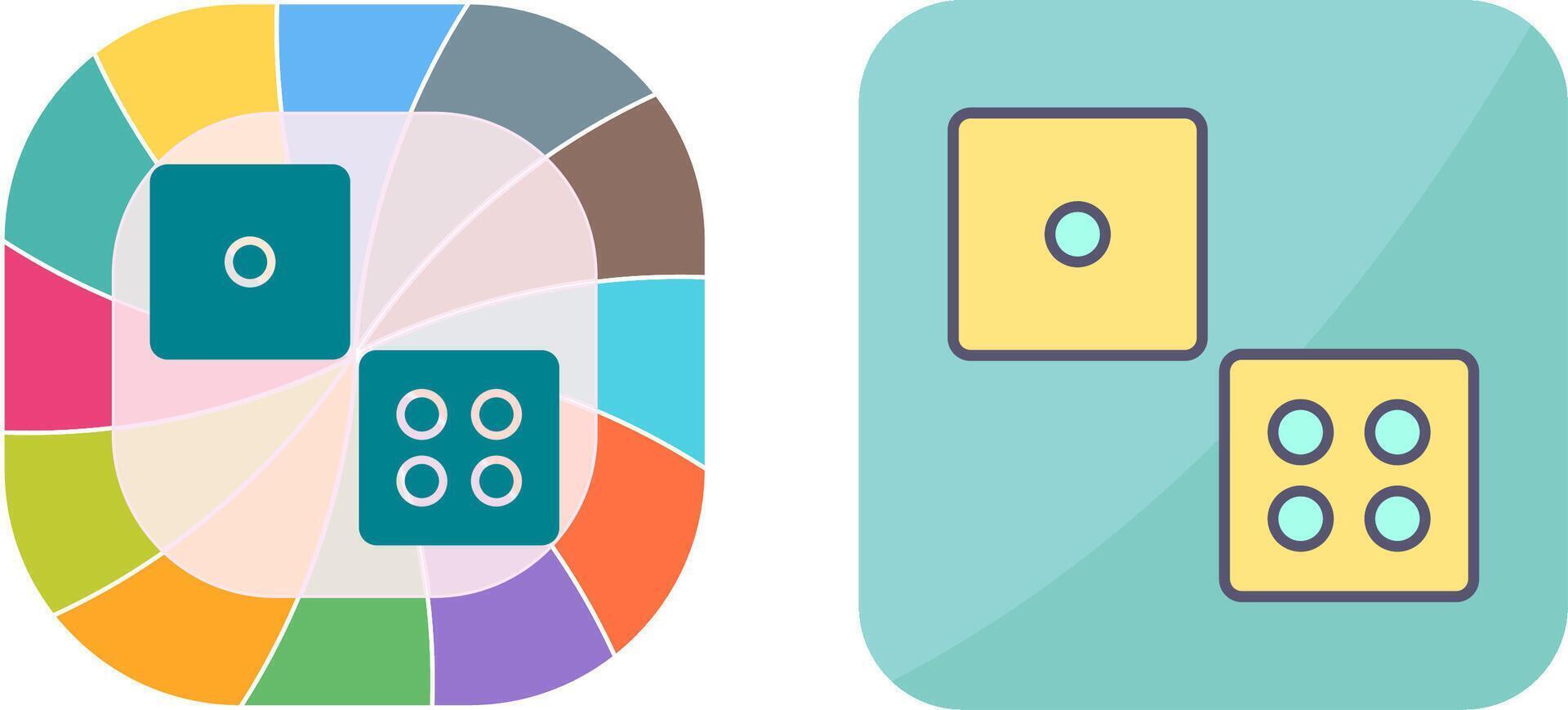 Dice Icon Design vector