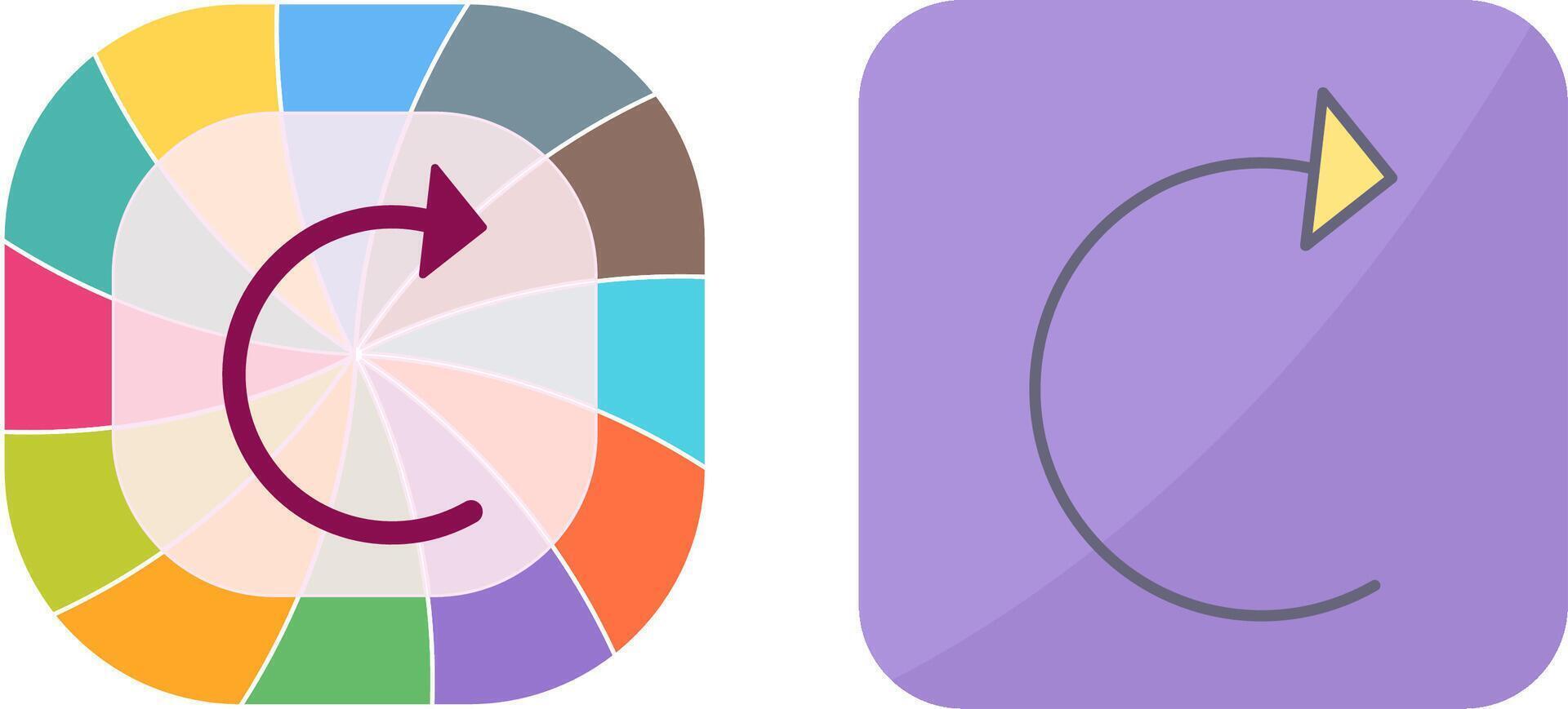 Unique Reload Icon Design vector