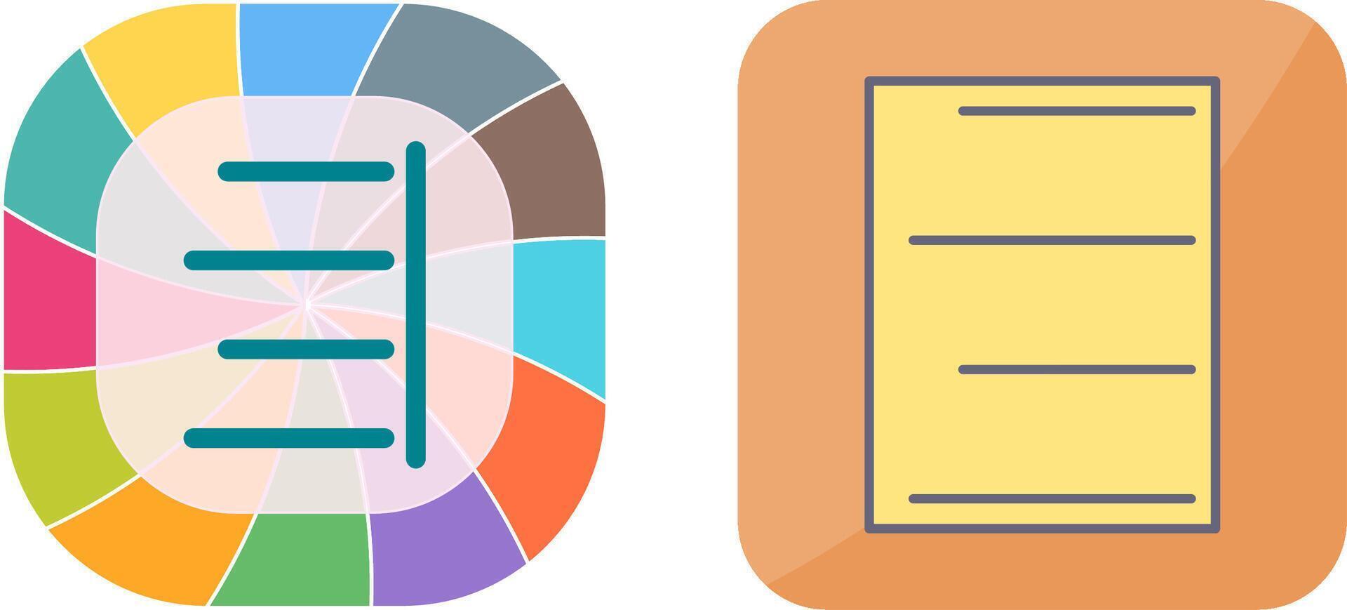 Unique Right Align Icon Design vector