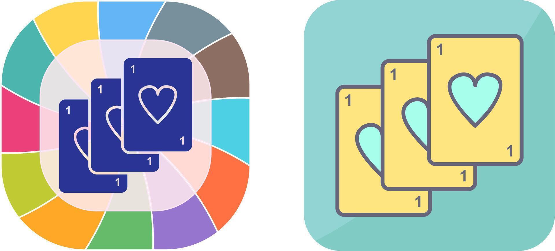 Unique Deck of Cards Icon Design vector
