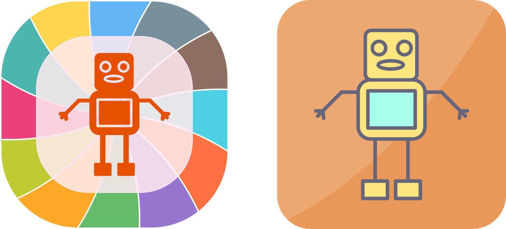 Unique Robot Icon Design vector