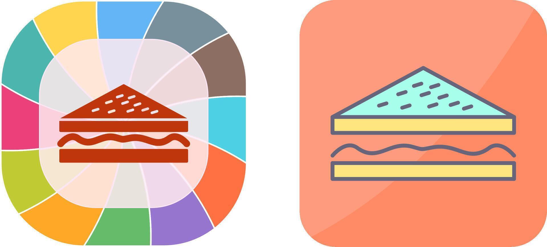 Unique Sandwich Icon Design vector