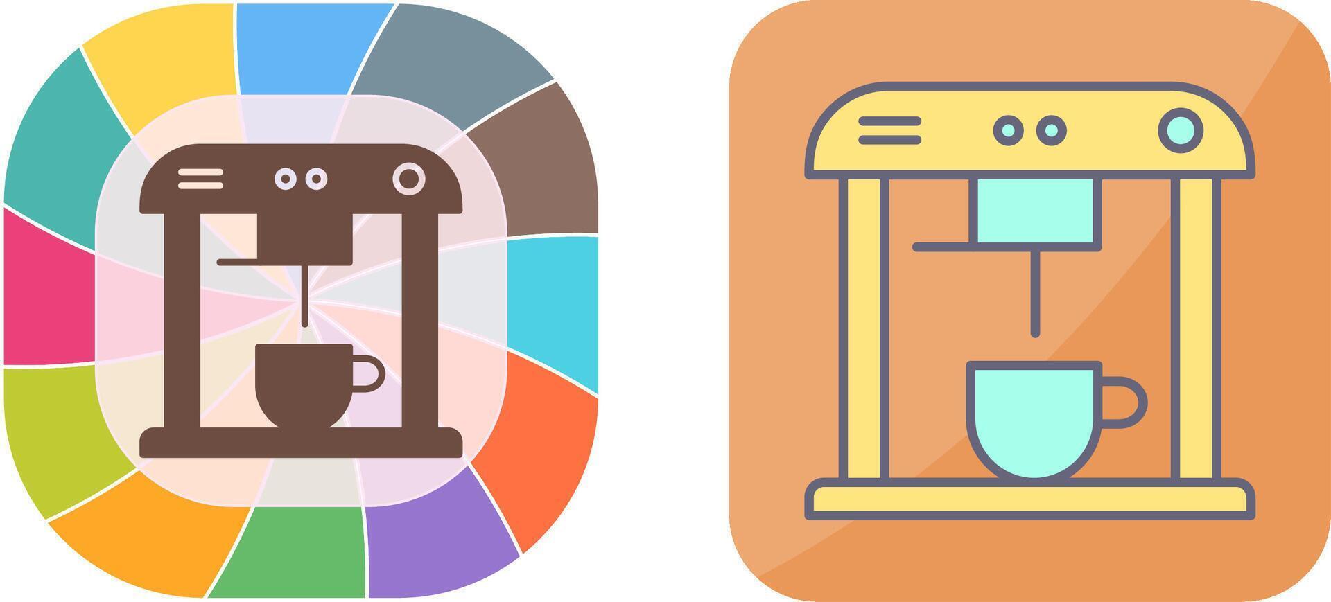Unique Coffee Machine Icon Design vector