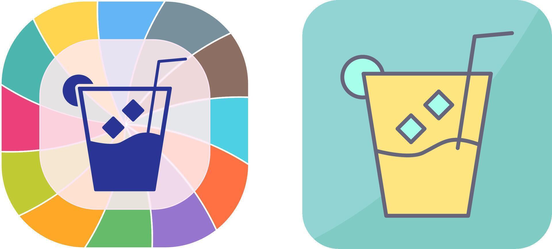 Unique Whiskey Sour Icon Design vector