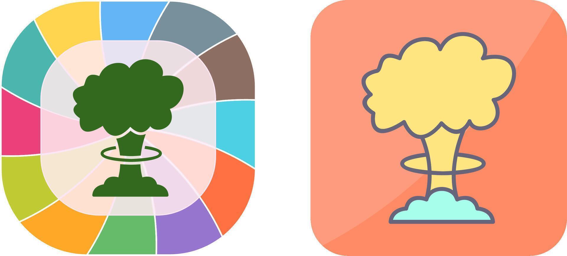 Unique Bomb Blast Icon Design vector