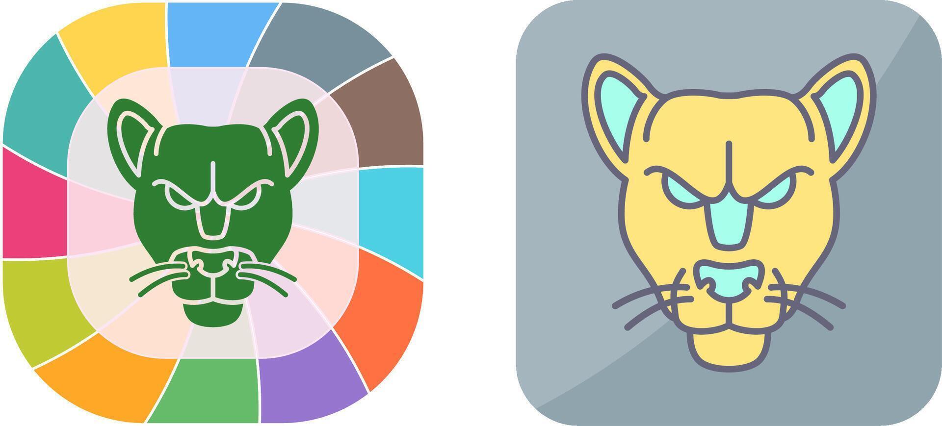 Black Panther Icon Design vector