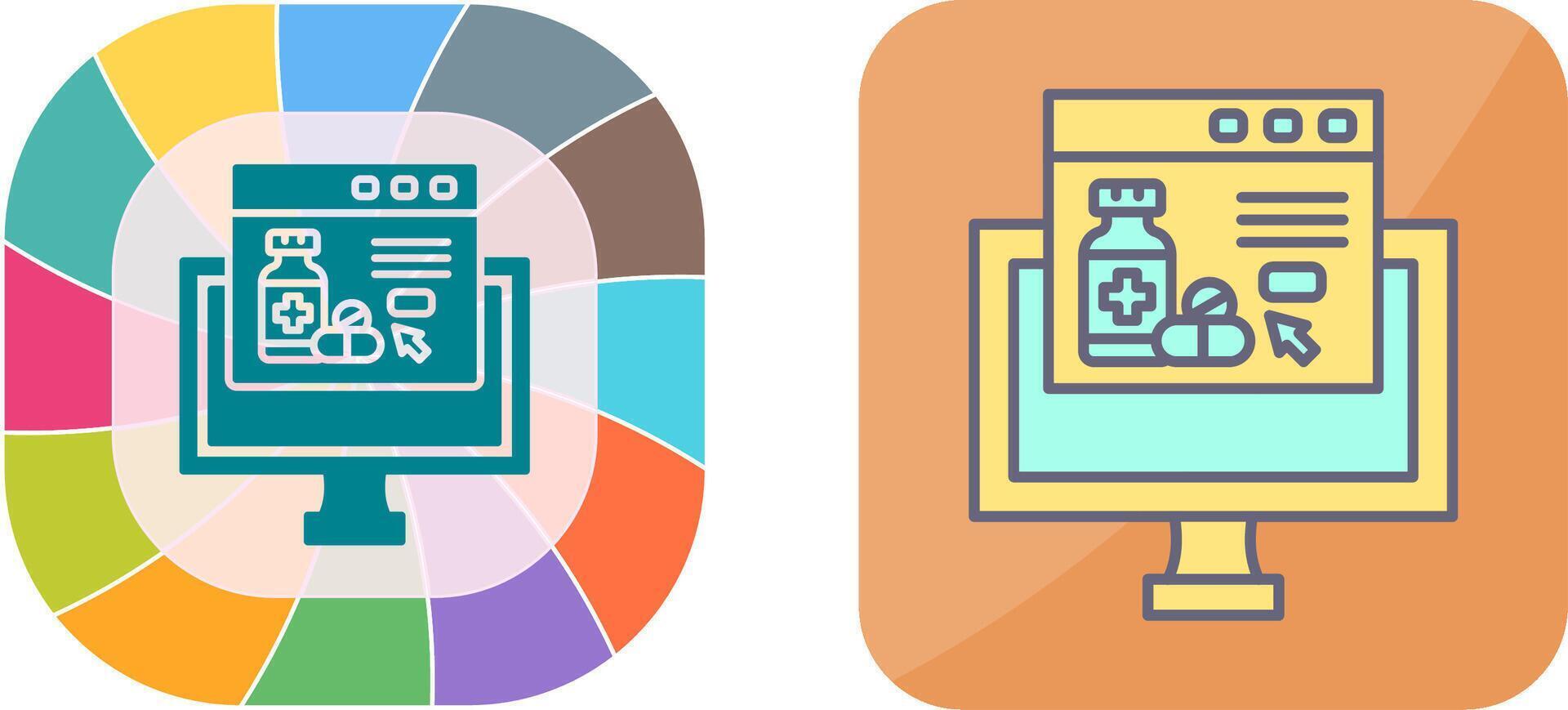 Online store Icon Design vector