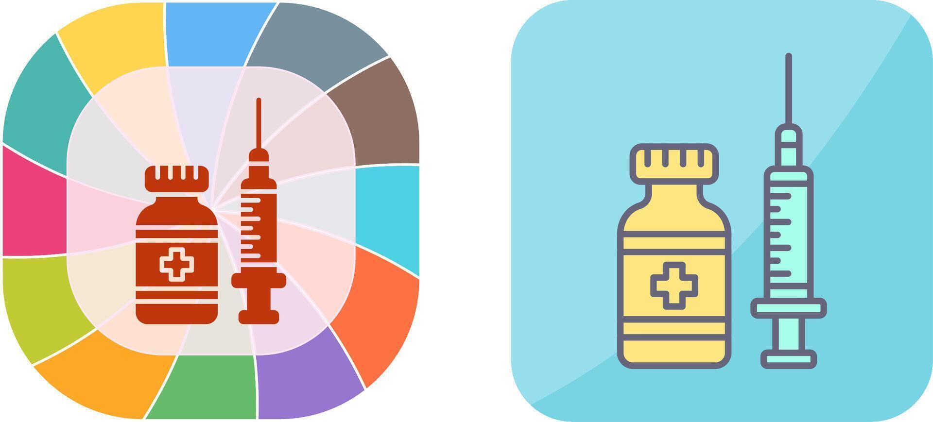 Vaccine Icon Design vector