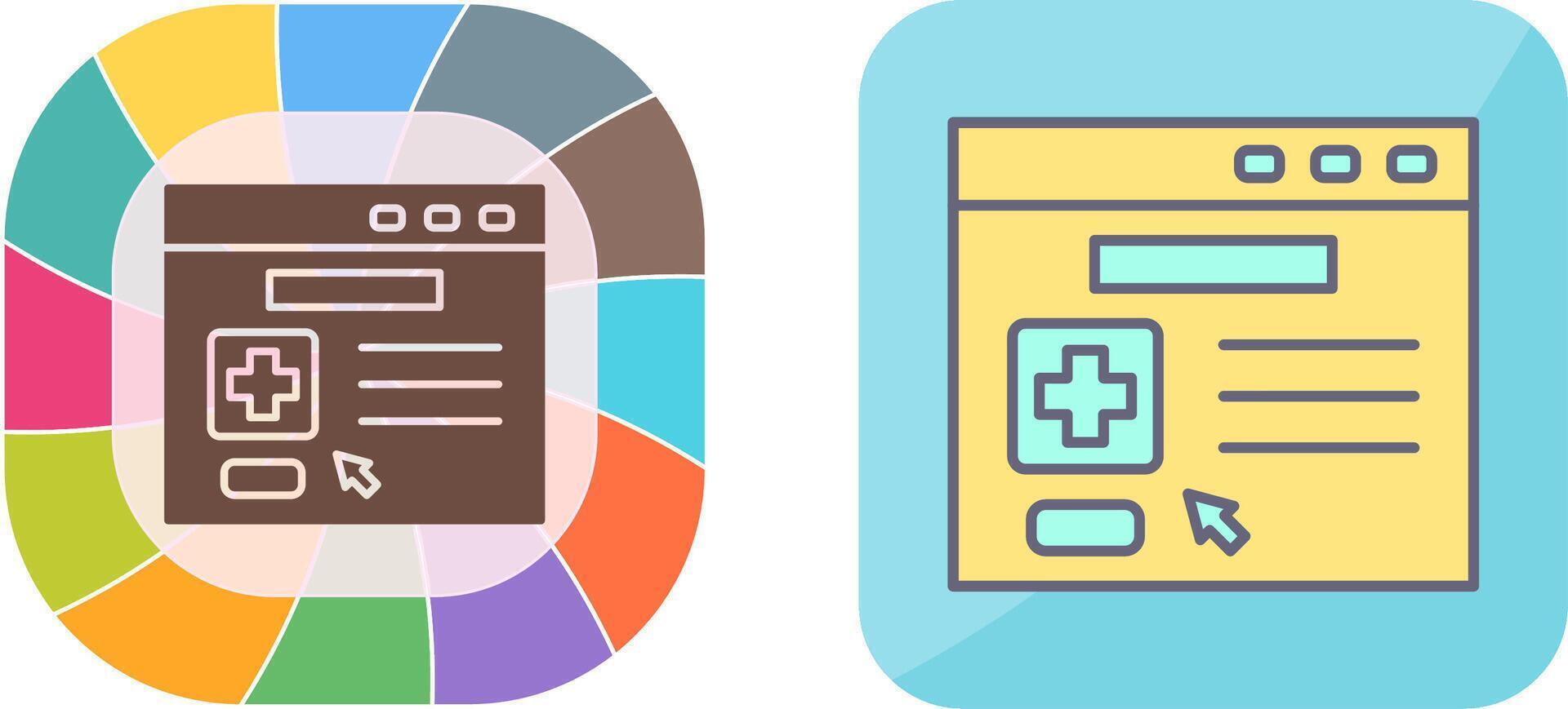 Browser Icon Design vector