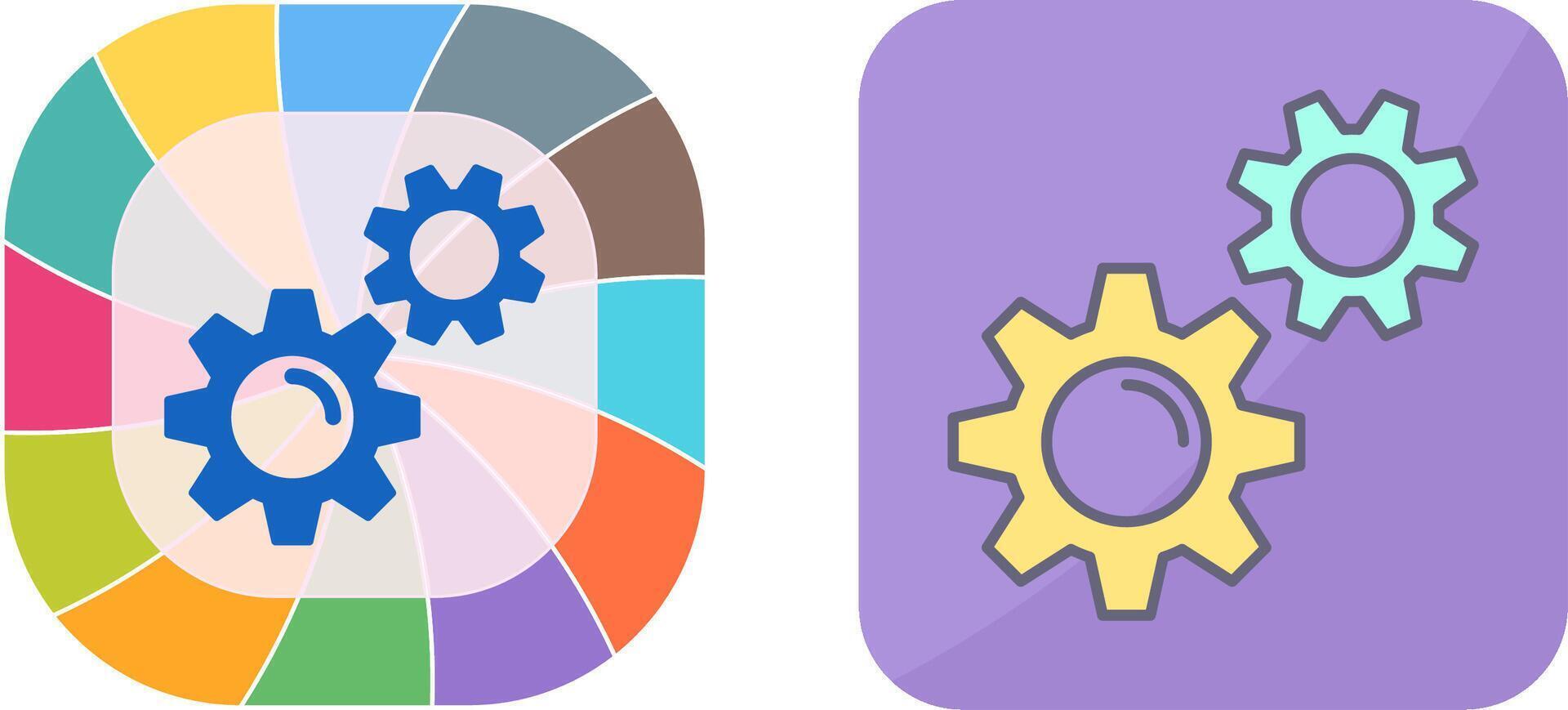 Gears Icon Design vector