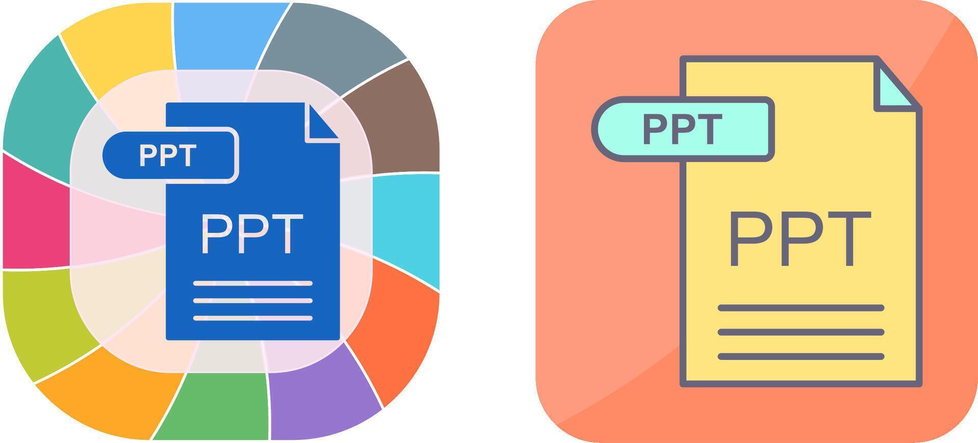PPT Icon Design vector