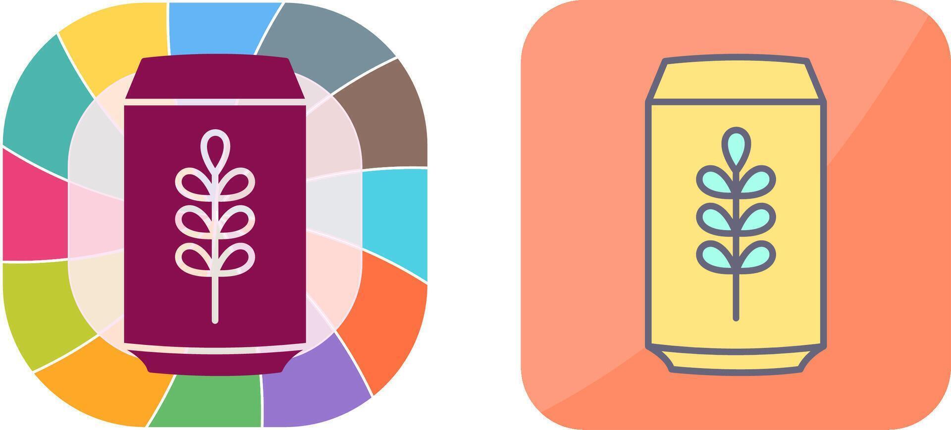 Beer Can Icon Design vector