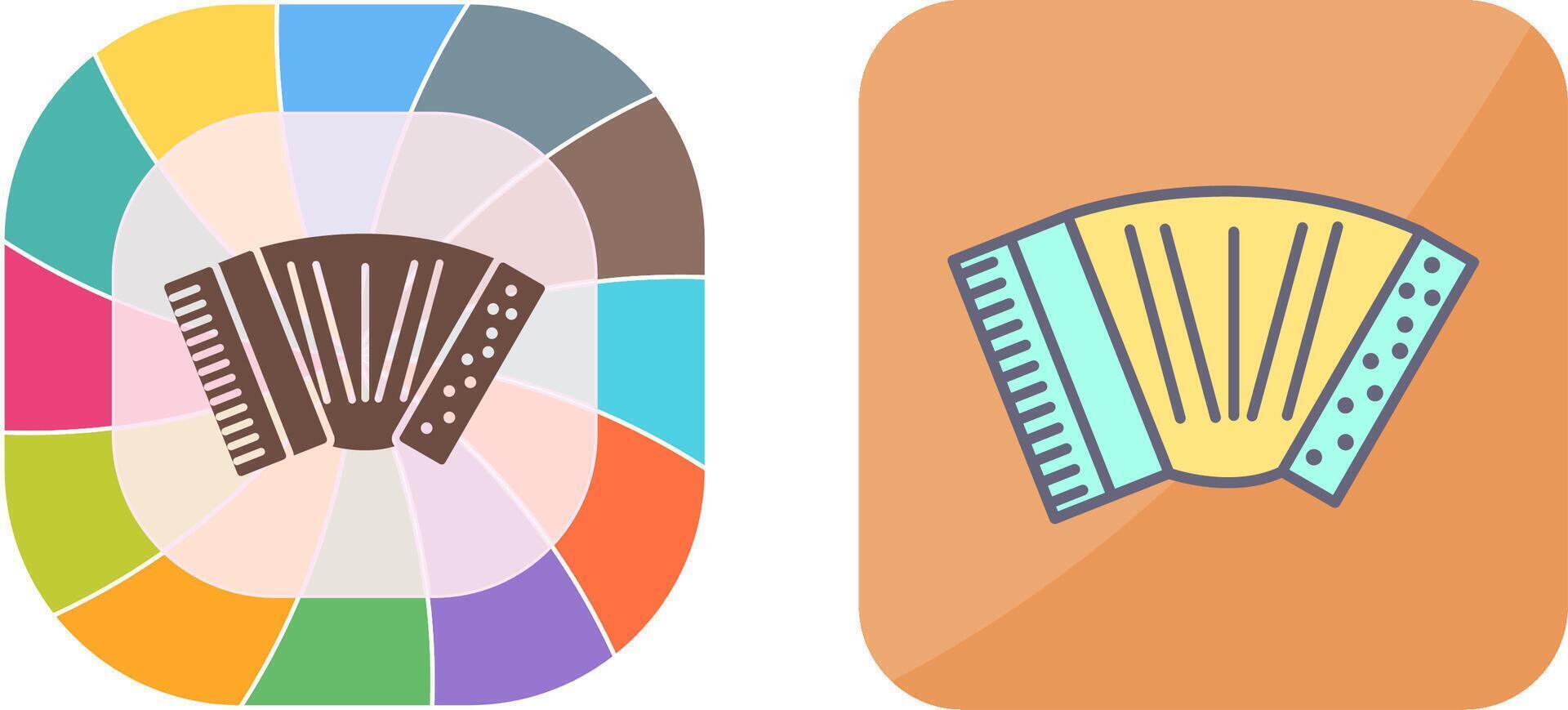 Accordion Icon Design vector