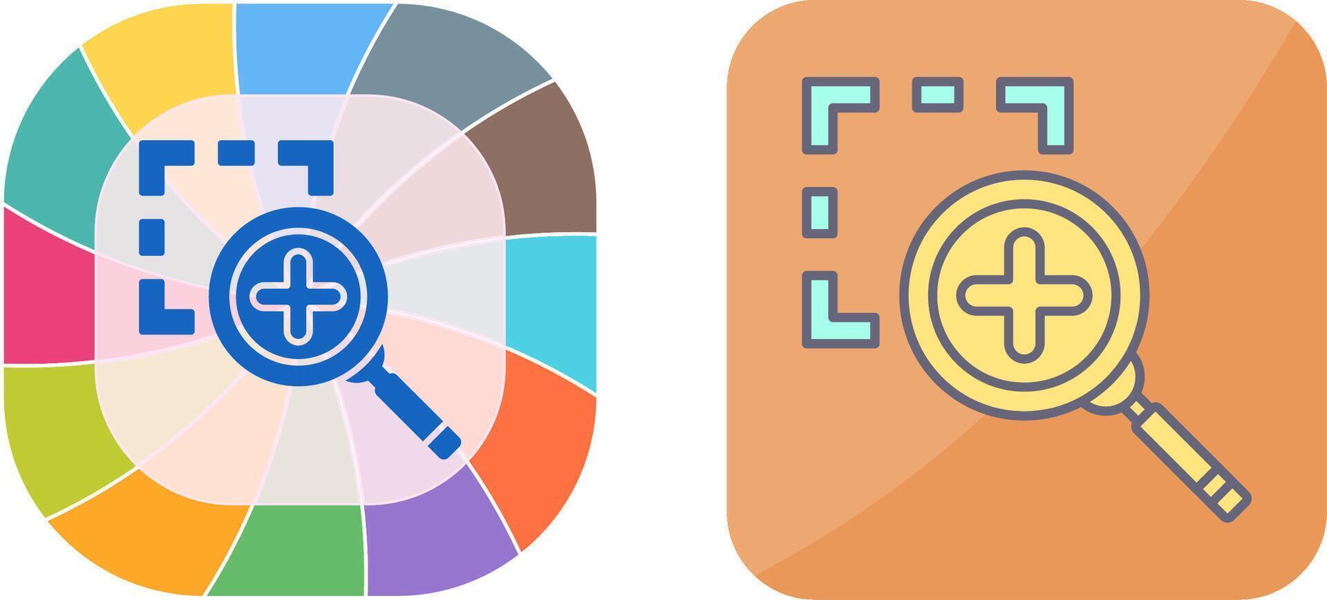 Zoom In Icon Design vector