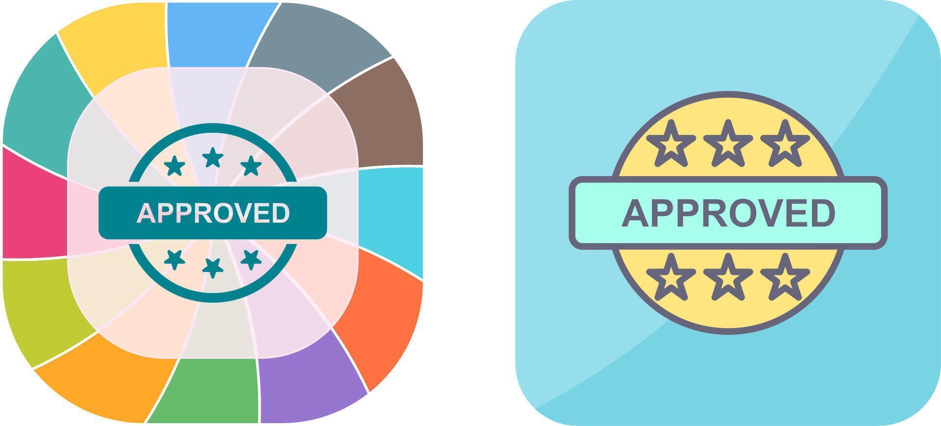 Approved Icon Design vector