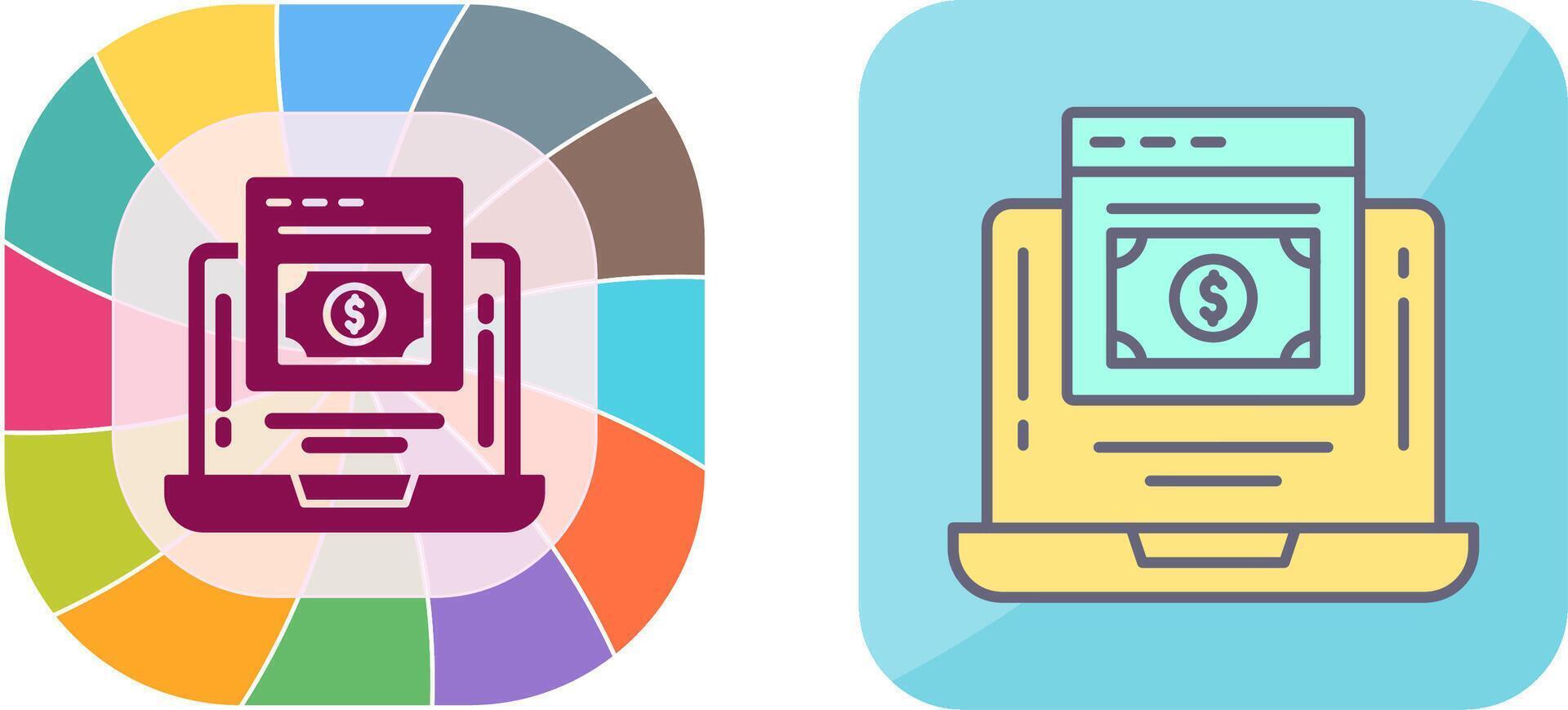 Online Payment Icon Design vector