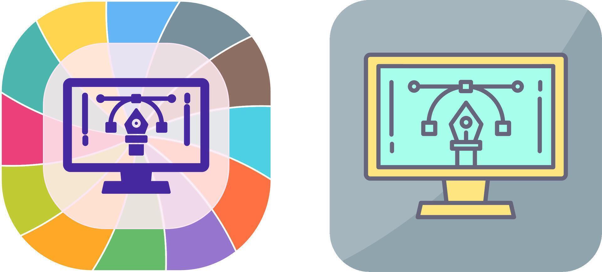 Elearning Icon Design vector