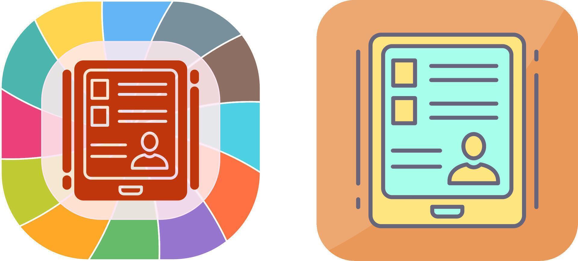 Tablet Icon Design vector