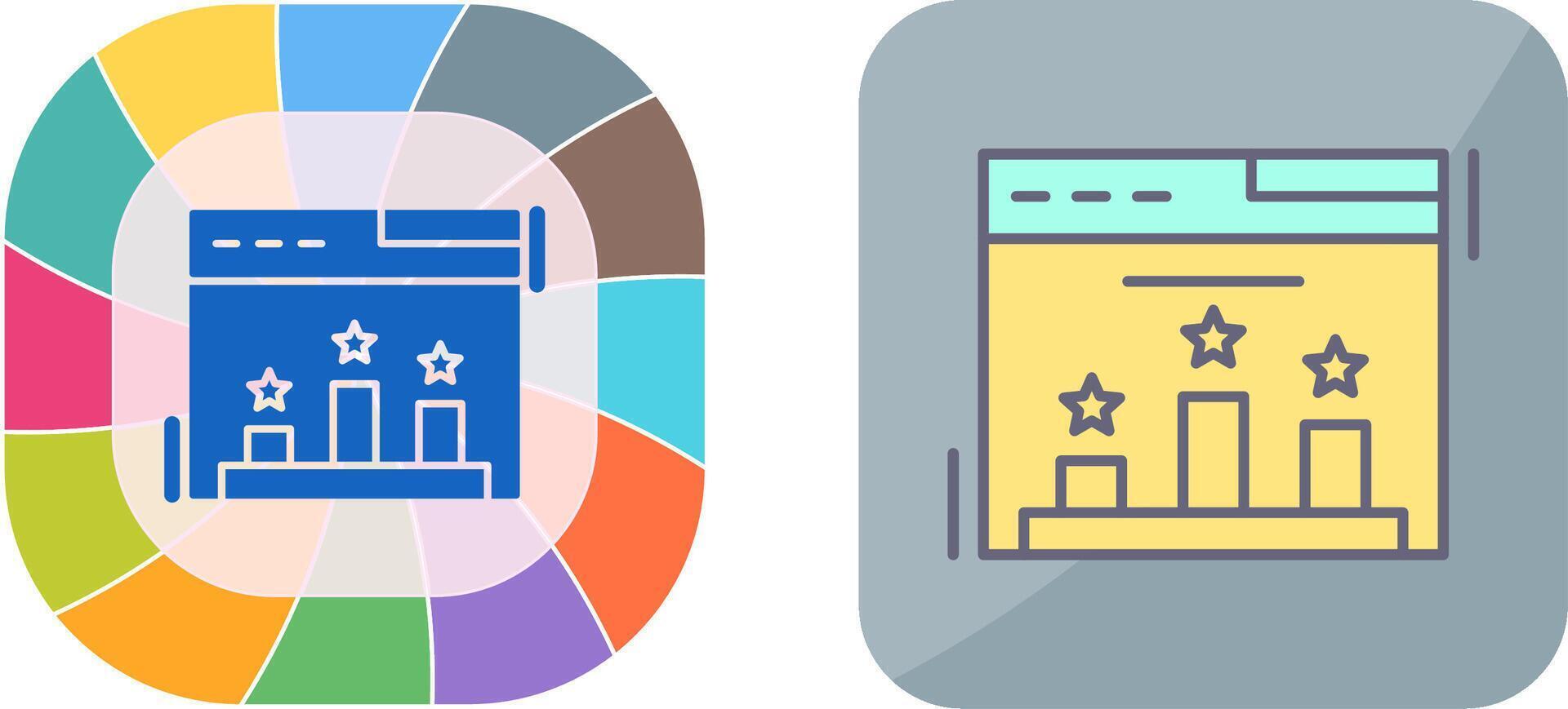 Ranking Icon Design vector