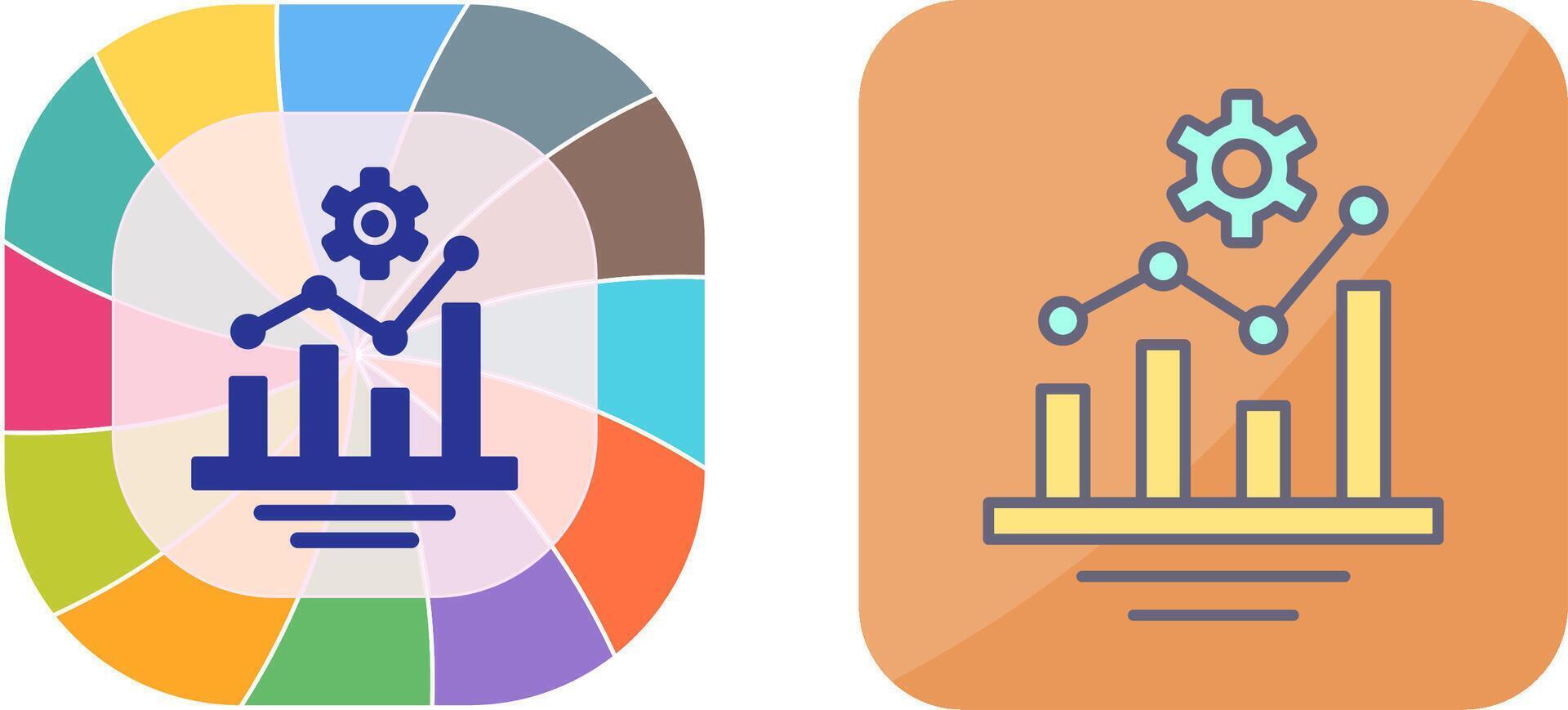 Bar Chart Icon Design vector