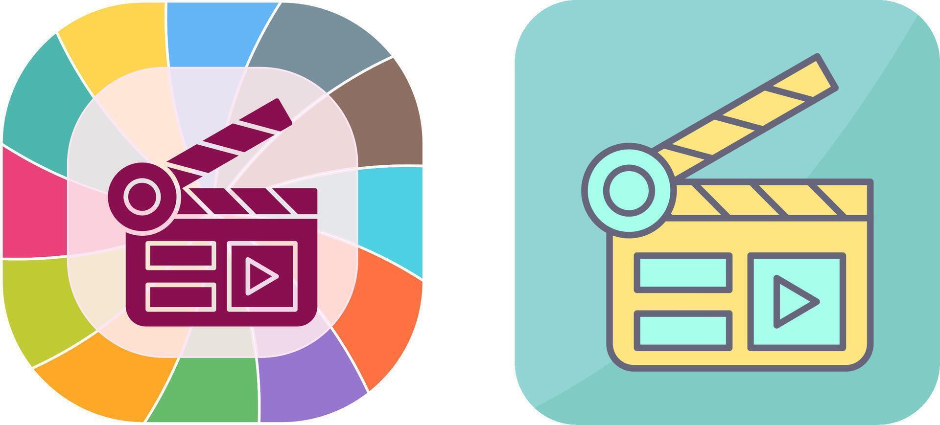 Clapper Board Icon Design vector