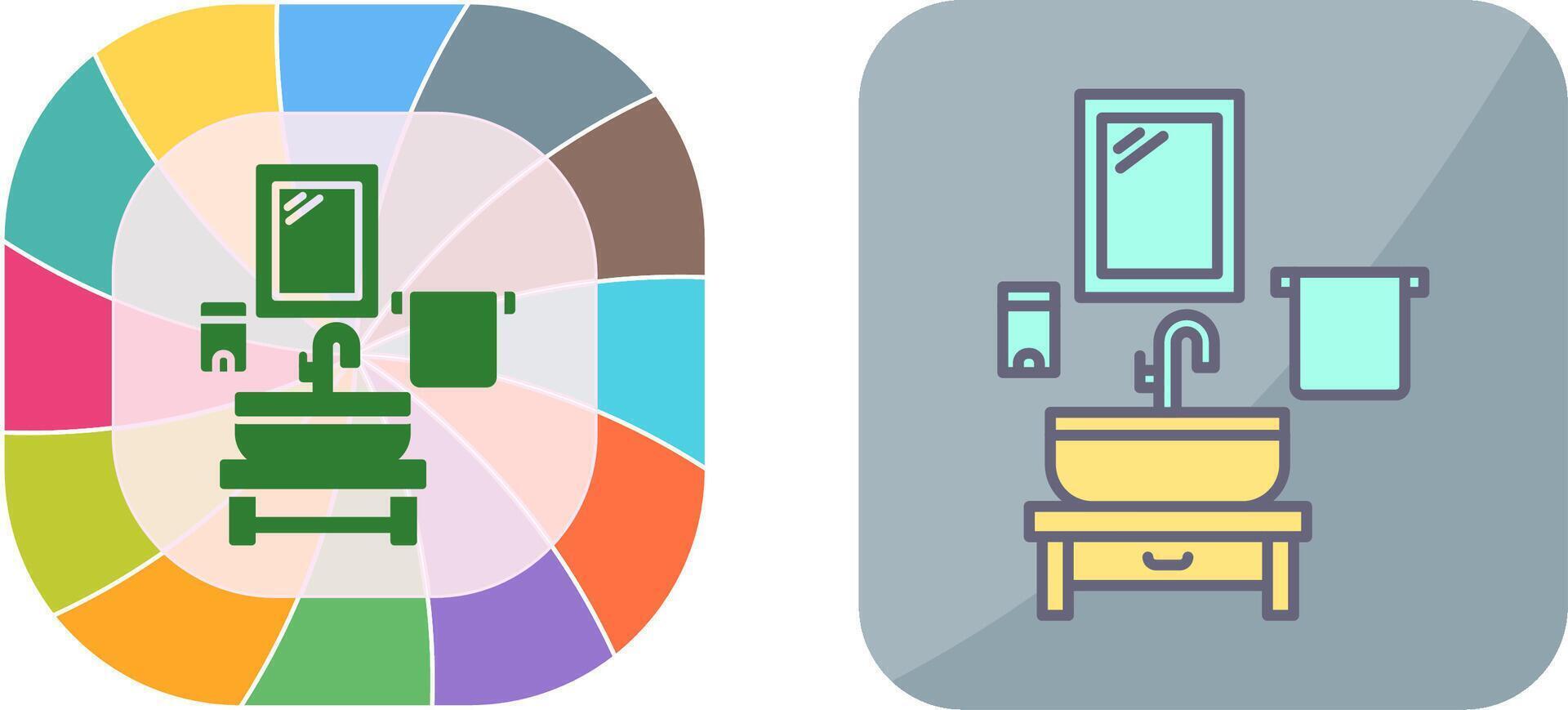 Washbasin Icon Design vector